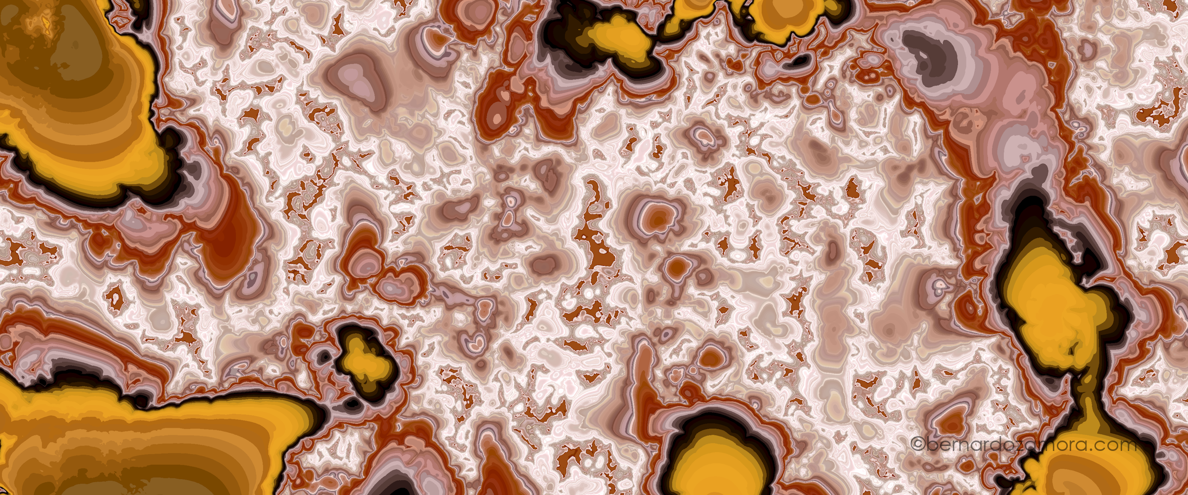 A natural-looking marble texture created with mathematical noise