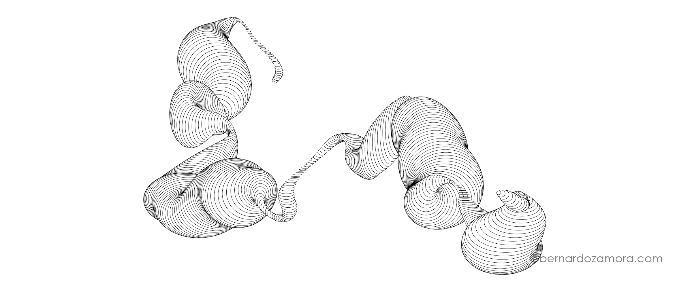 Smoothly undulating, organic landscape pattern generated by Perlin noise