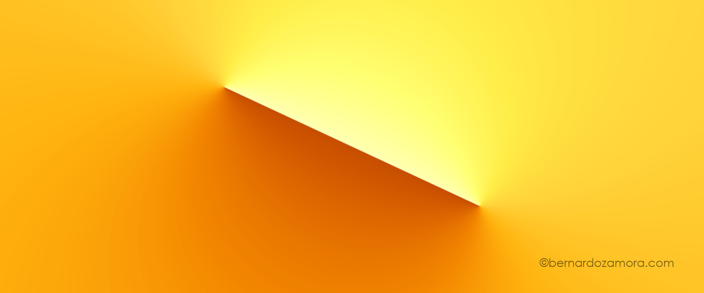 Yellow background with a diagonal line, in rich yellow tones
