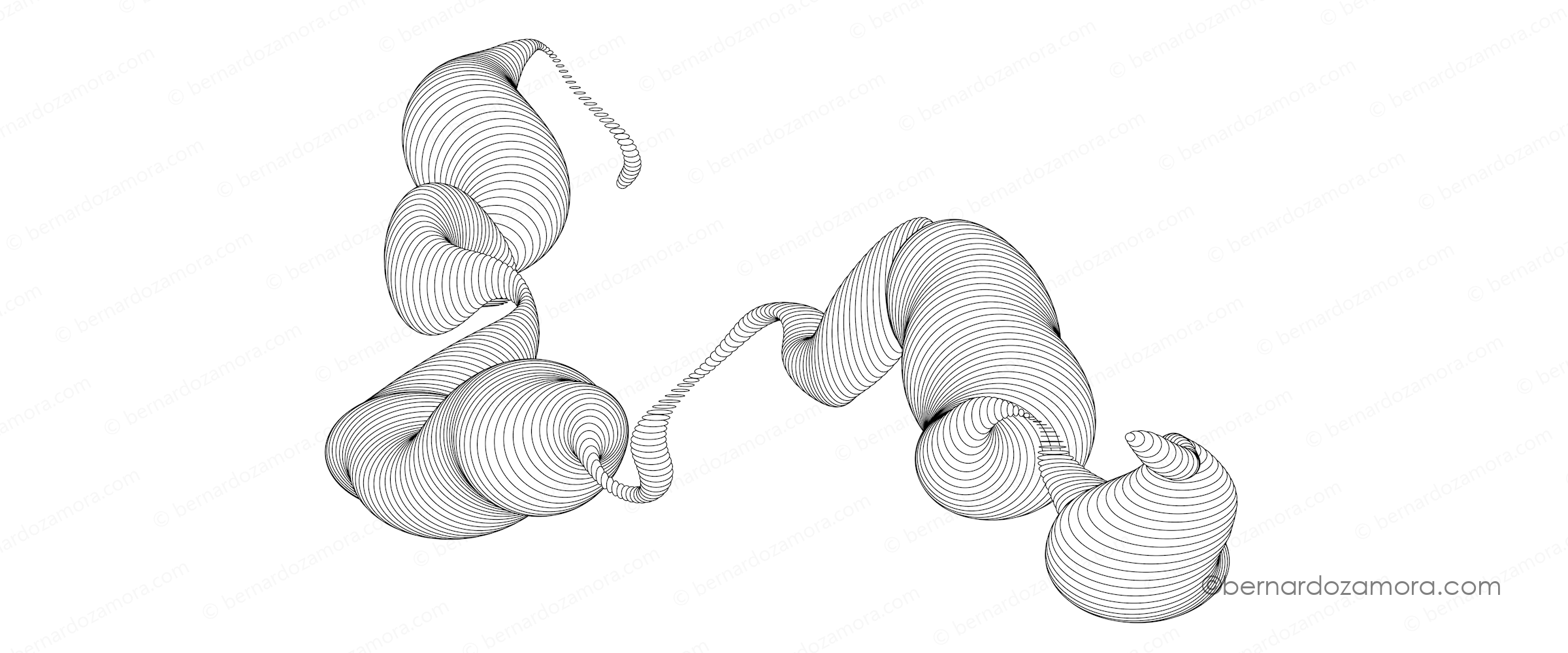 Smoothly undulating, organic landscape pattern generated by Perlin noise